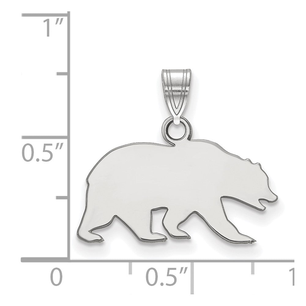 Sterlingsilber Rhodiniert Logoart University Of California Berkeley Bär Klein Anhänger