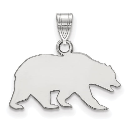 Sterlingsilber Rhodiniert Logoart University Of California Berkeley Bär Klein Anhänger
