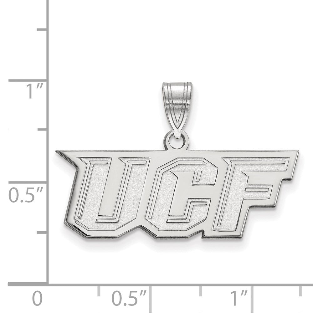 Sterlingsilber Rhodiniert Logoart University Of Central Florida U C F Mittel Anhänger