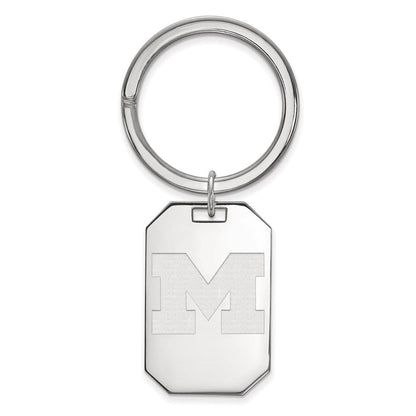 Sterlingsilber Rhodiniert Logoart University Of Michigan Key Ring