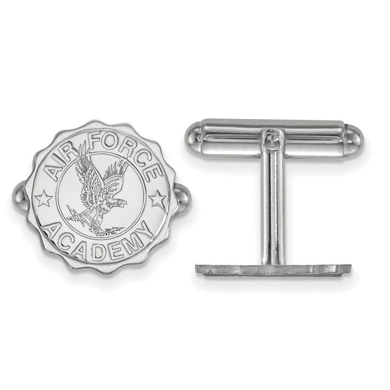 Sterlingsilber Rhodiniert Logoart U.s. Luft Kraft Akademie Wappen Manschette Knöpfe