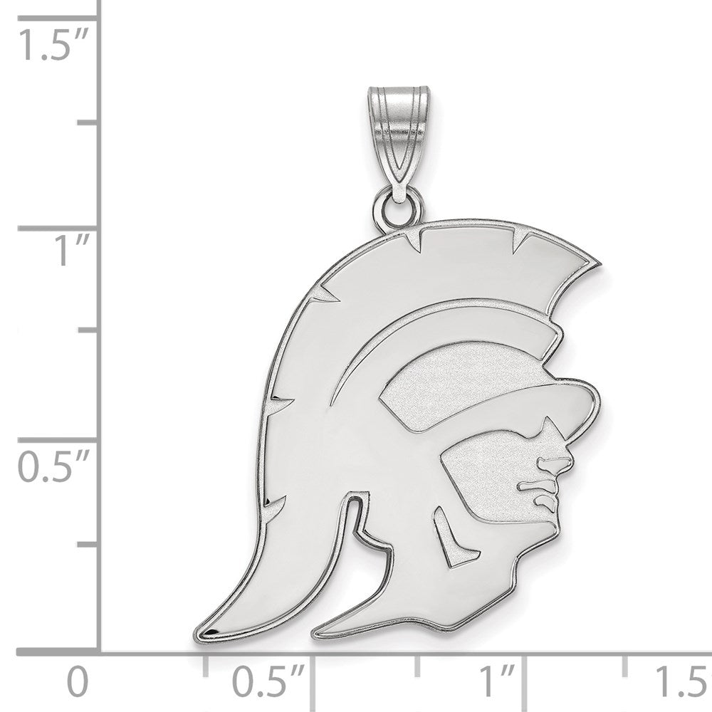 10K Weißgold University Of Southern California Trojan Extra Groß Anhänger