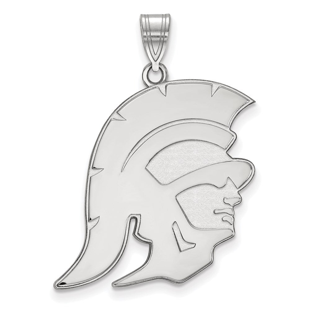 10K Weißgold University Of Southern California Trojan Extra Groß Anhänger