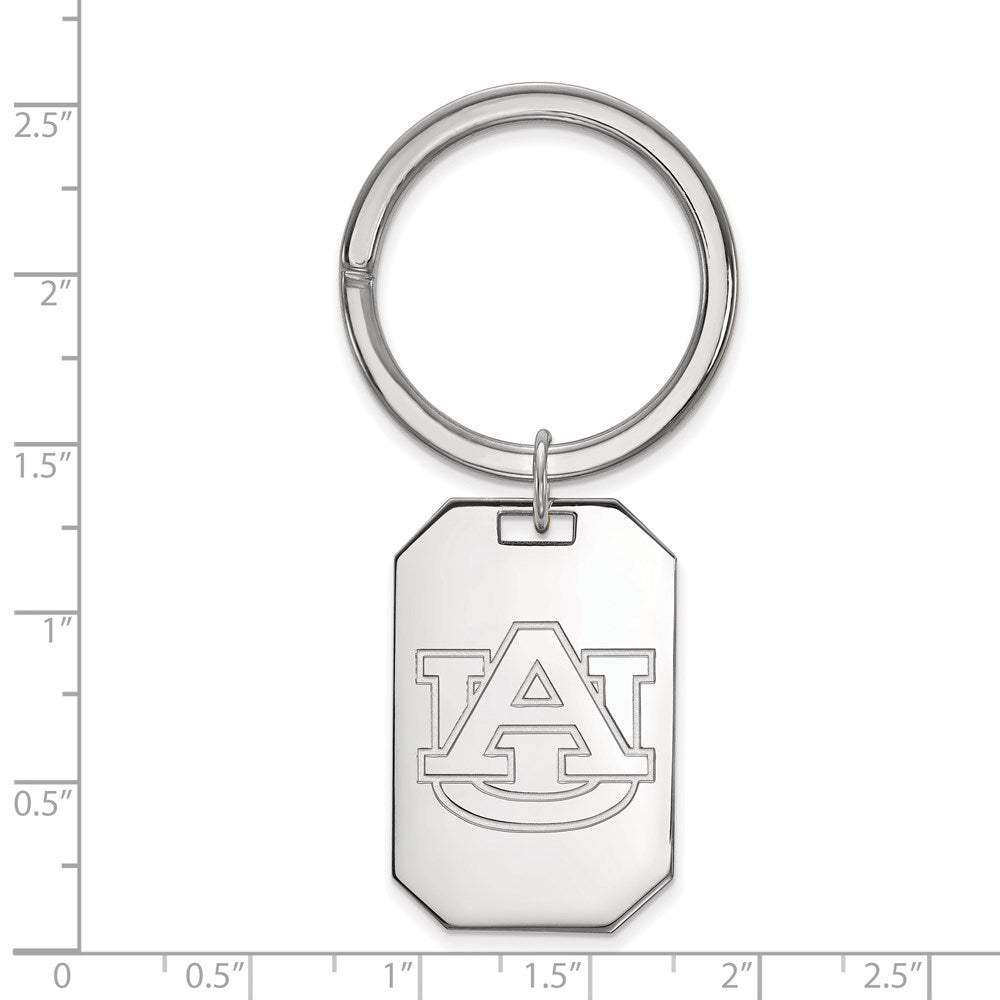 Sterlingsilber Rhodiniert Logoart Auburn University Key Ring