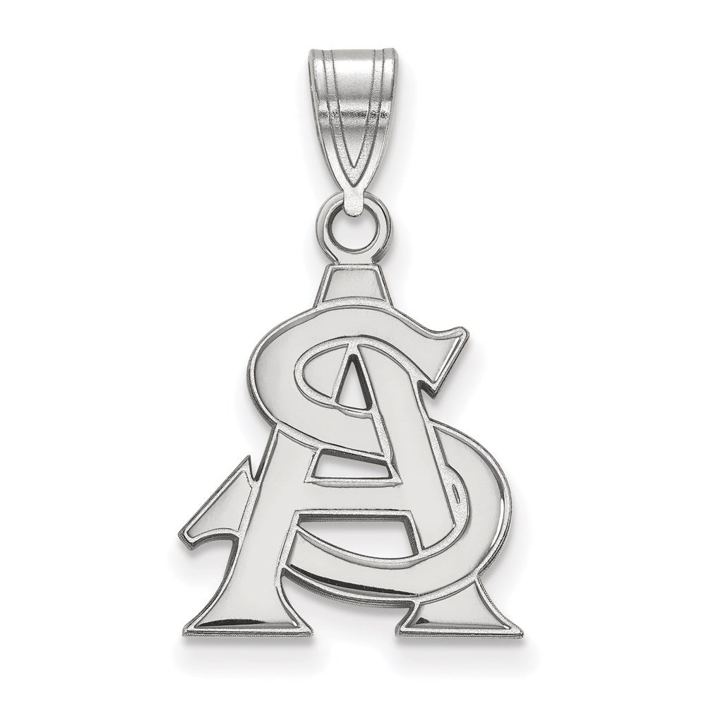 10K Weißgold Logoart Arizona State University A S Mittel Anhänger