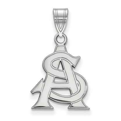 10K Weißgold Logoart Arizona State University A S Mittel Anhänger