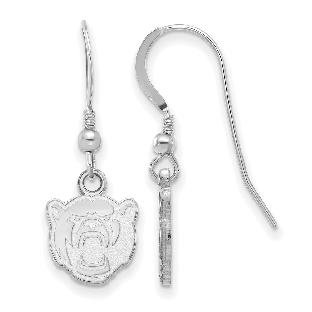 Sterlingsilber Rhodiniert Logoart Baylor University Extra Klein Hängend Draht Ohrringe