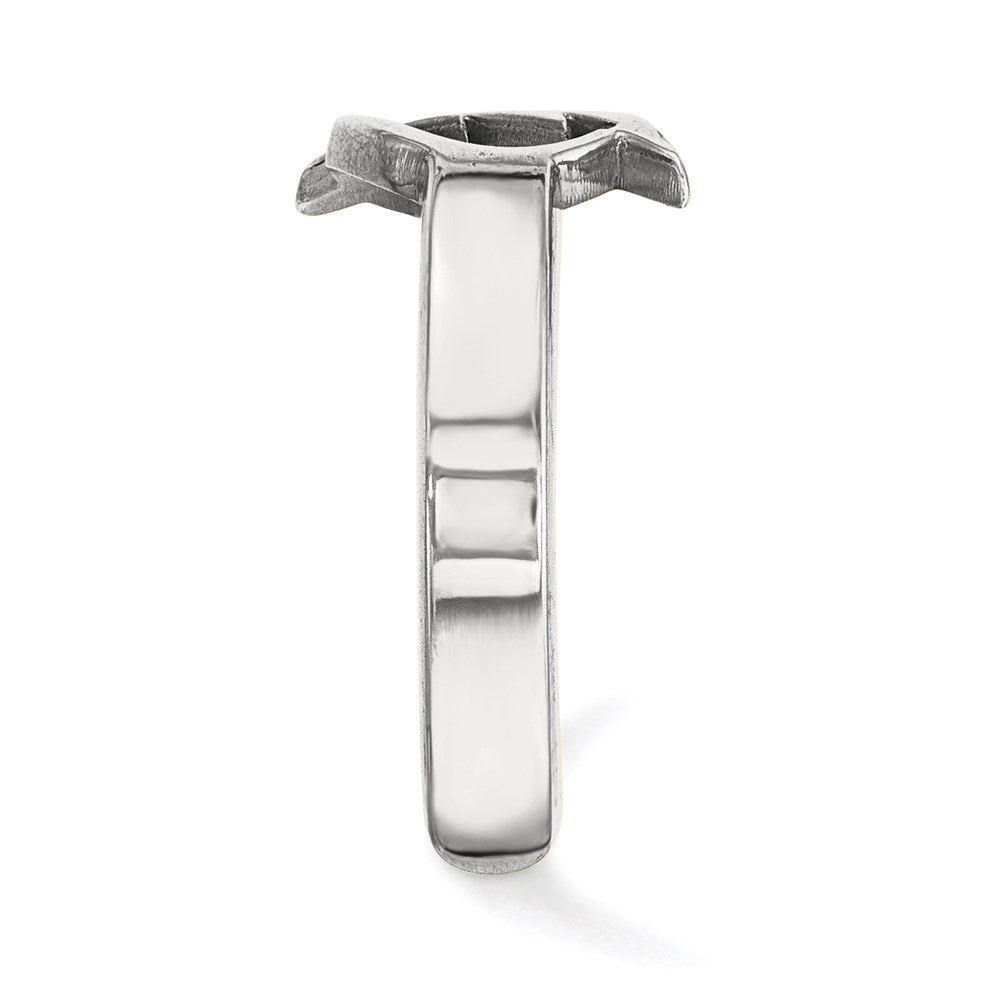 Sterlingsilber Rhodiniert Nhl Logoart Tampa Bay Blitz Zehenring
