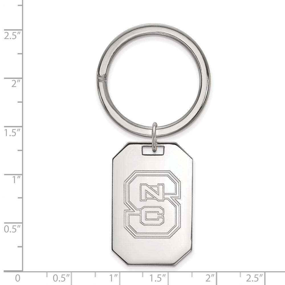 Sterlingsilber Rhodiniert Logoart North Carolina State University Key Ring