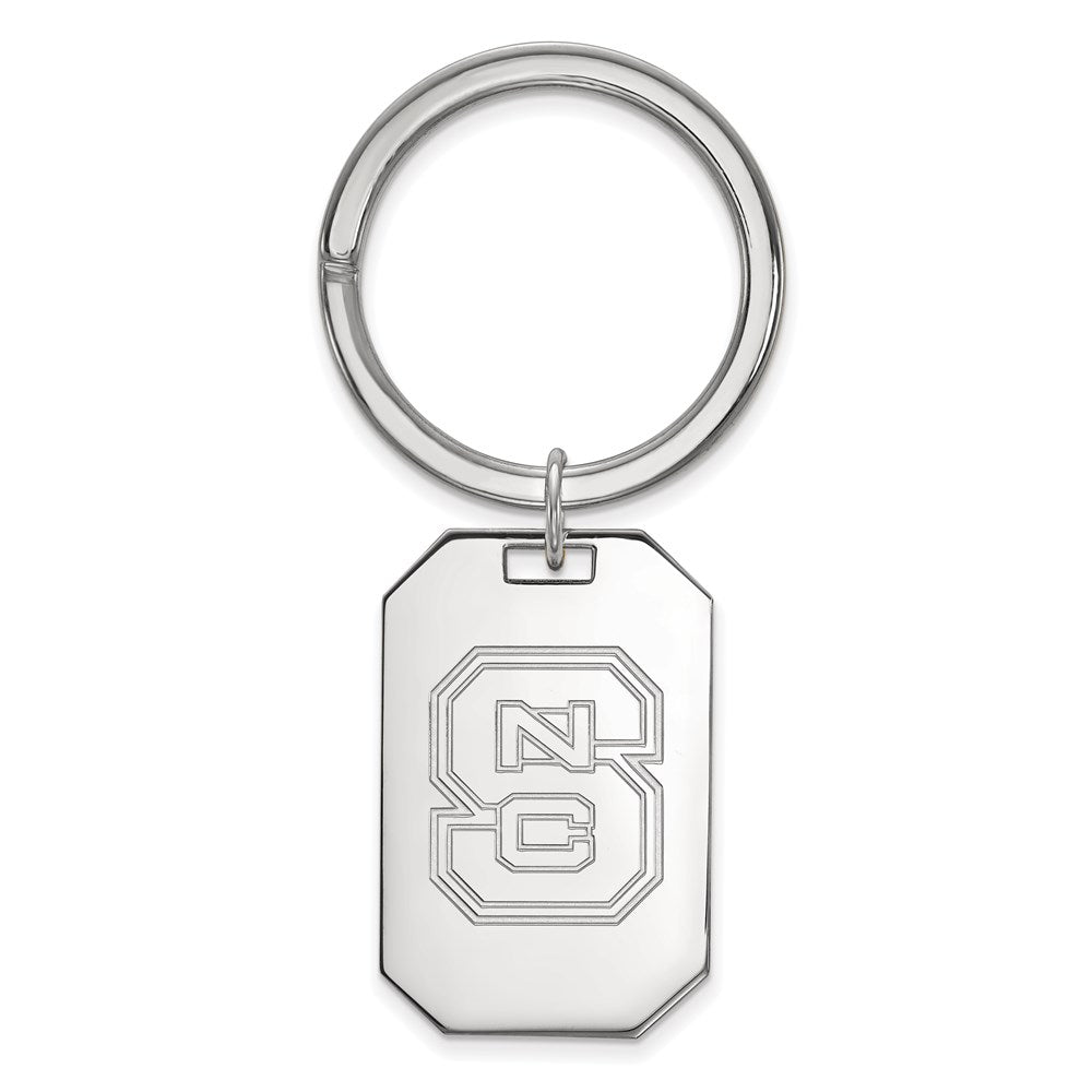 Sterlingsilber Rhodiniert Logoart North Carolina State University Key Ring