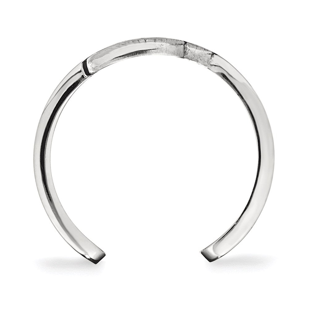 Sterlingsilber Rhodiniert Nhl Logoart Detroit Rot Flügel Zehenring