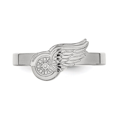 Sterlingsilber Rhodiniert Nhl Logoart Detroit Rot Flügel Zehenring