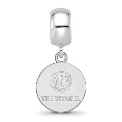 Sterlingsilber Rhodiniert Logoart The Citadel Klein Hängend Perle