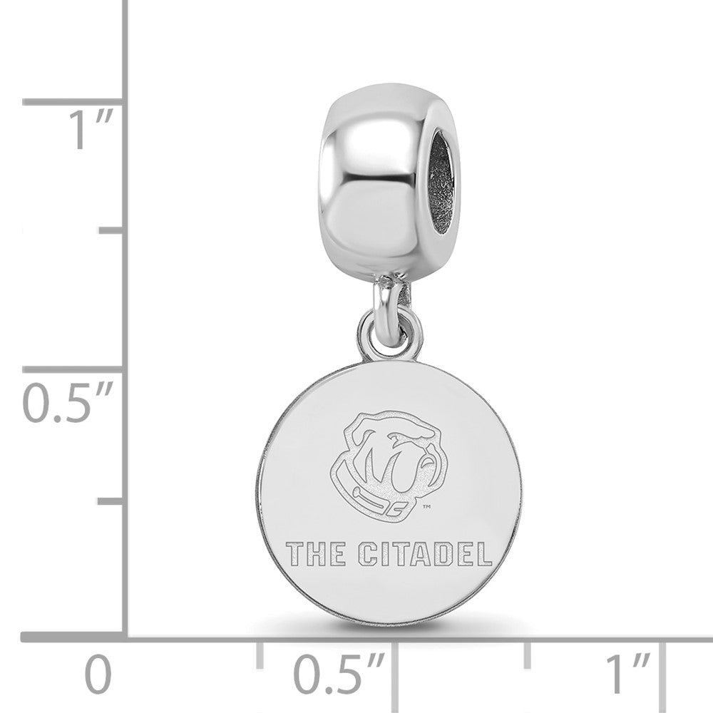 Sterlingsilber Rhodiniert Logoart The Citadel Klein Hängend Perle