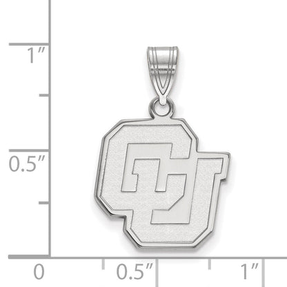 Sterlingsilber Rhodiniert Logoart University Of Colorado C U Mittel Anhänger