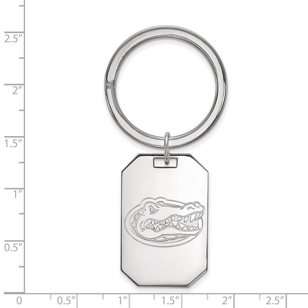 Sterlingsilber Rhodiniert Logoart University Of Florida Gator Key Ring