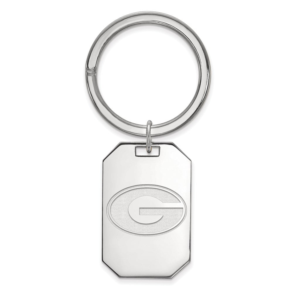 Sterlingsilber Rhodiniert Logoart University Of Georgia Key Ring