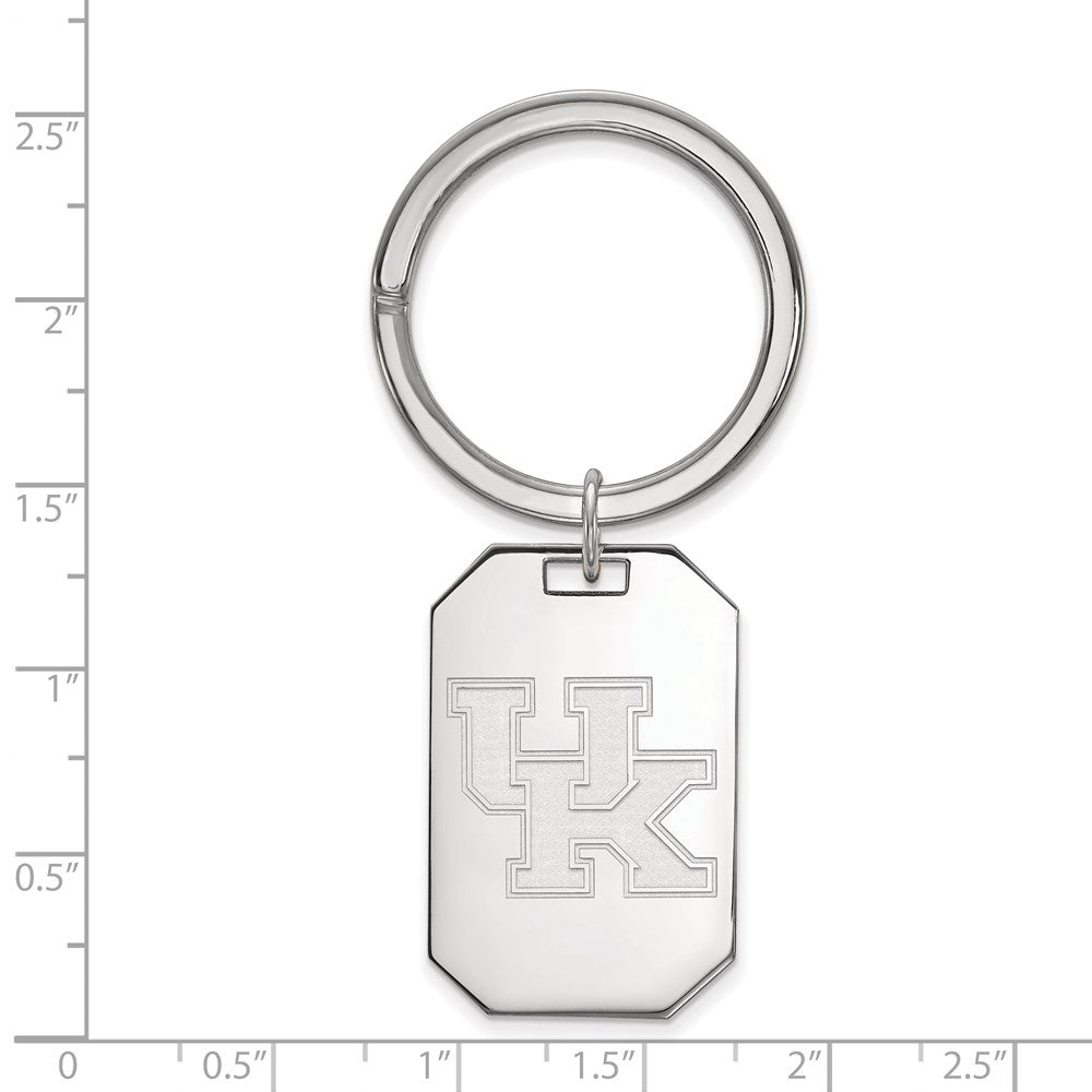 Sterlingsilber Rhodiniert Logoart University Of Kentucky Key Ring