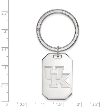 Sterlingsilber Rhodiniert Logoart University Of Kentucky Key Ring