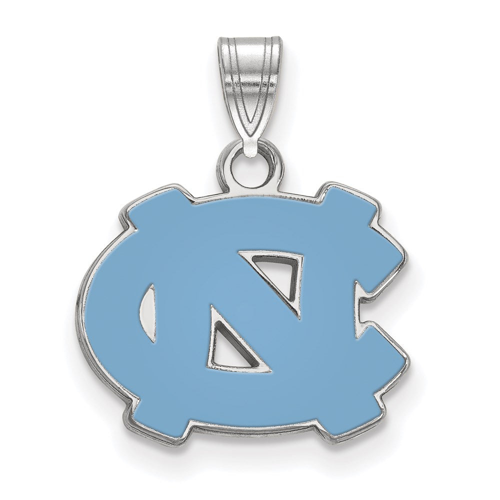 Sterlingsilber Rhodiniert Logoart University Of North Carolina N C Klein Emailliert Anhänger