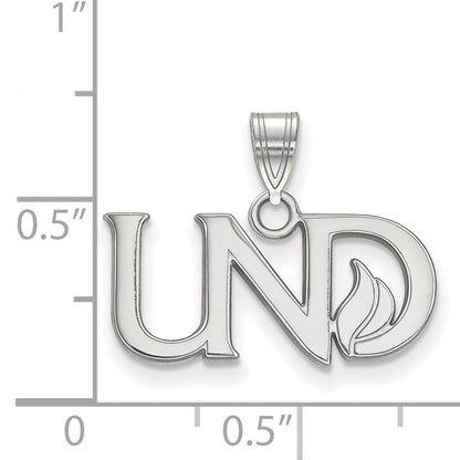 14K Weißgold Logoart University Of North Dakota U N D Klein Anhänger