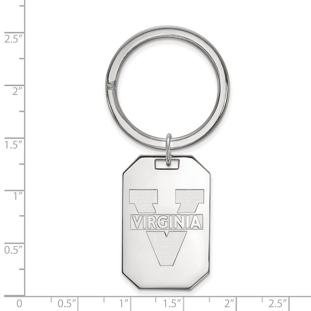 Sterlingsilber Rhodiniert Logoart University Of Virginia Key Ring