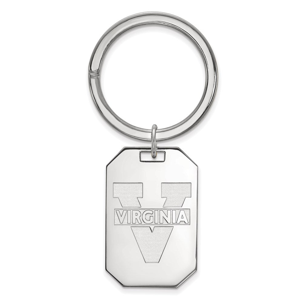 Sterlingsilber Rhodiniert Logoart University Of Virginia Key Ring