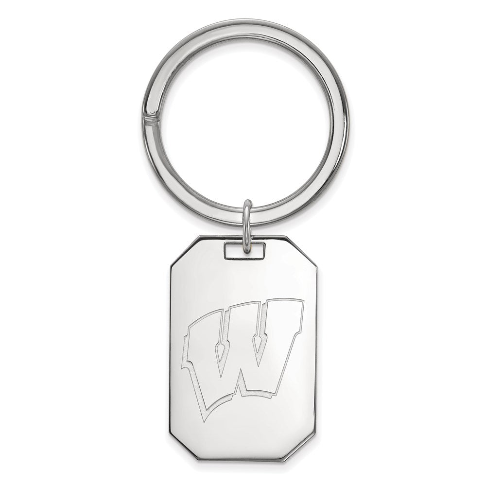 Sterlingsilber Rhodiniert Logoart University Of Wisconsin Key Ring