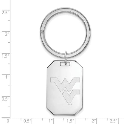 Sterlingsilber Rhodiniert Logoart West Virginia University Key Kette