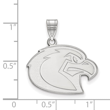14K Weißgold Logoart Marquette University Adler Groß Anhänger