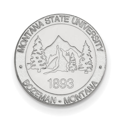 14K Weißgold Logoart Montana State University Wappen Anstecknadel