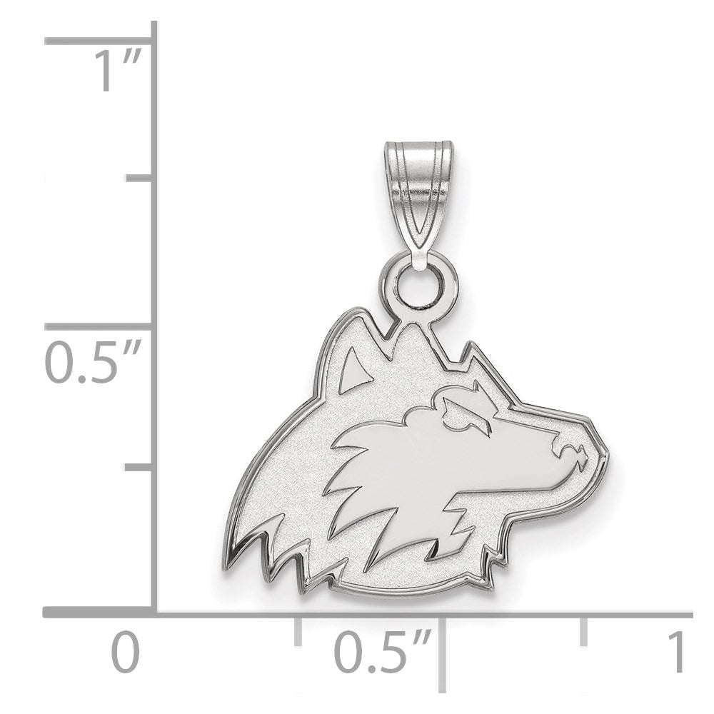 10K Weißgold Logoart Northern Illinois University Huskie Klein Anhänger