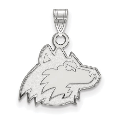 10K Weißgold Logoart Northern Illinois University Huskie Klein Anhänger
