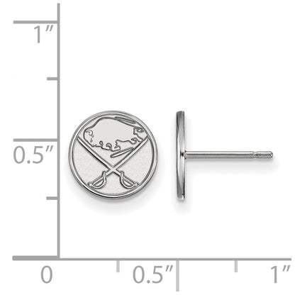 Sterlingsilber Rhodiniert Nhl Logoart Buffalo Sabres Extra Klein Ohrstecker
