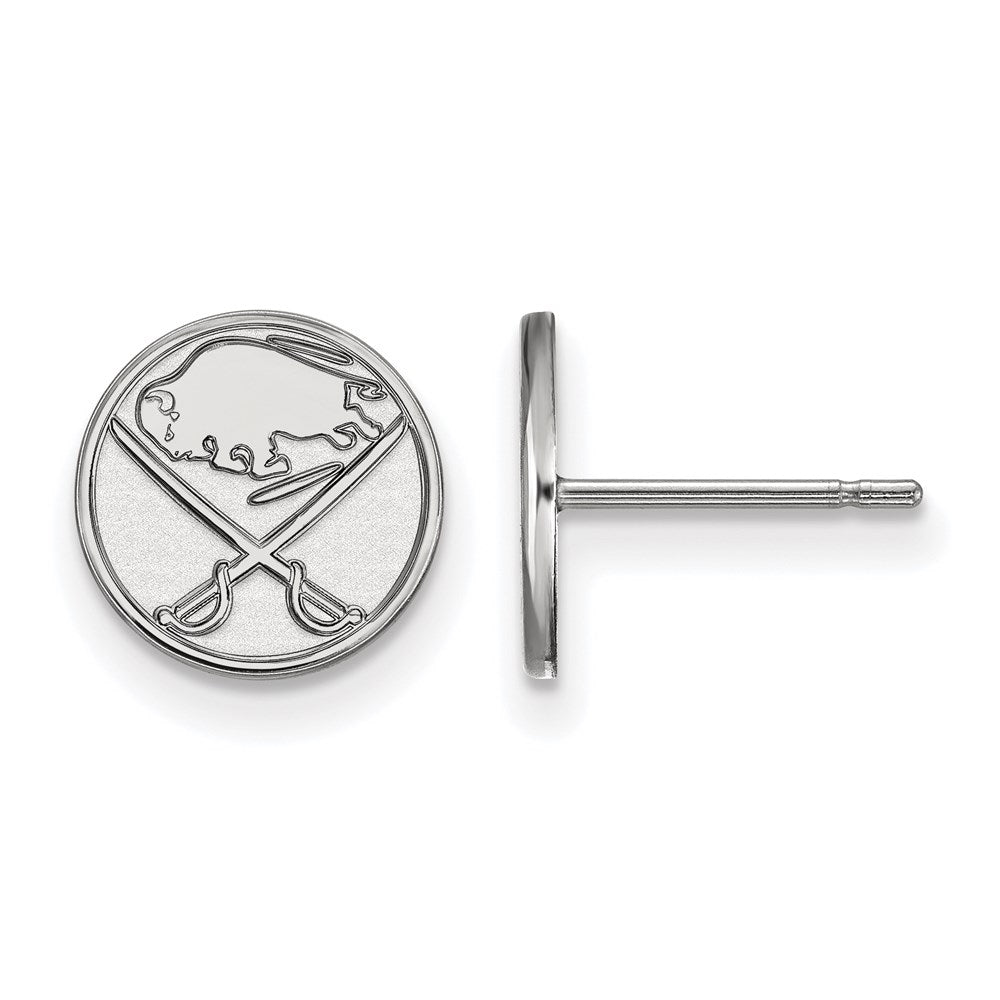 Sterlingsilber Rhodiniert Nhl Logoart Buffalo Sabres Extra Klein Ohrstecker