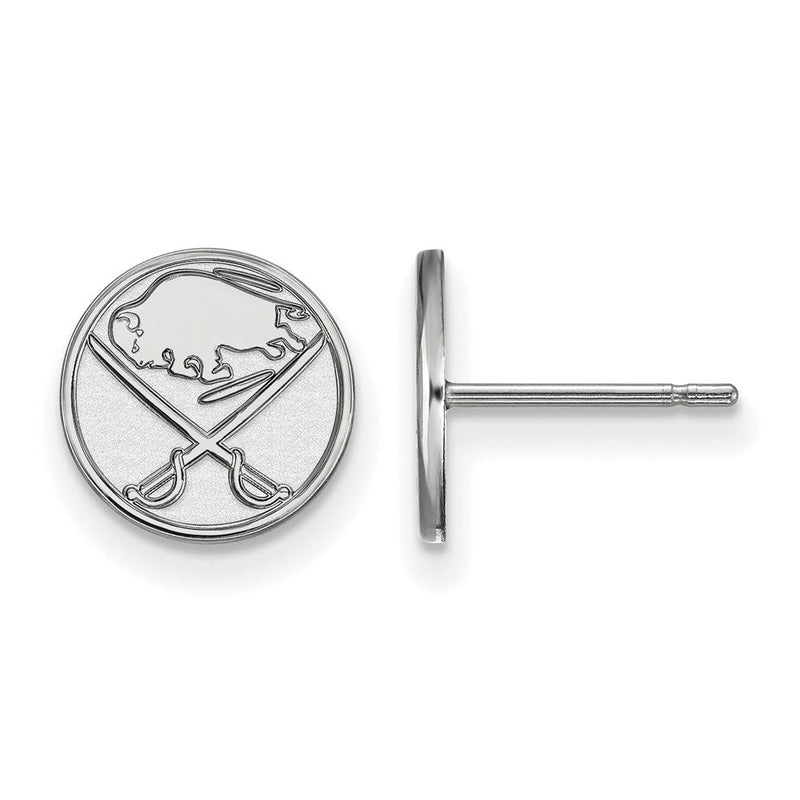Sterlingsilber Rhodiniert Nhl Logoart Buffalo Sabres Extra Klein Ohrstecker