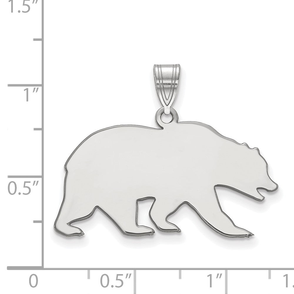 Sterlingsilber Rhodiniert Logoart University Of California Berkeley Bär Groß Anhänger