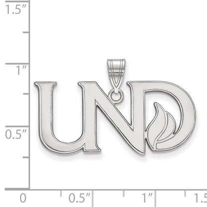 Sterlingsilber Rhodiniert Logoart University Of North Dakota U N D Groß Anhänger