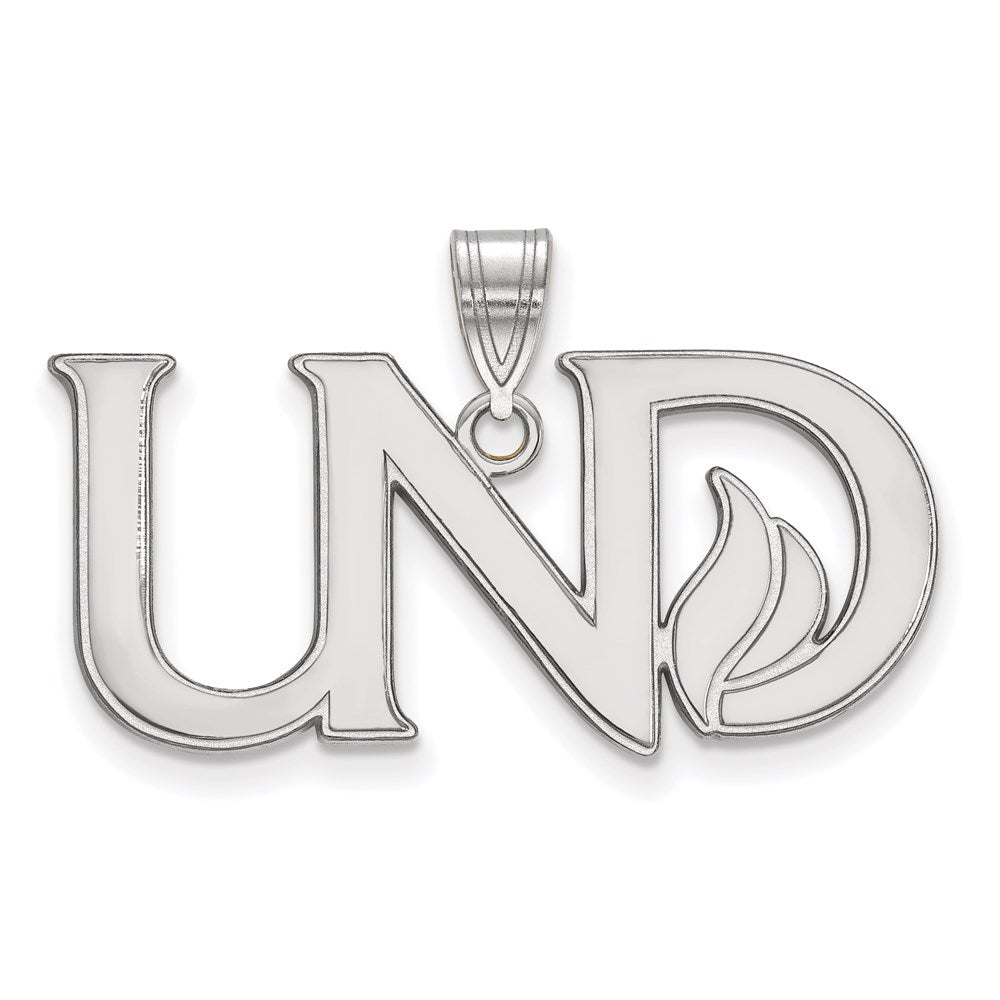 Sterlingsilber Rhodiniert Logoart University Of North Dakota U N D Groß Anhänger