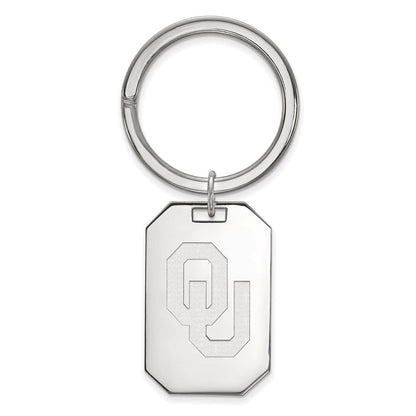 Sterlingsilber Rhodiniert Logoart University Of Oklahoma Key Ring