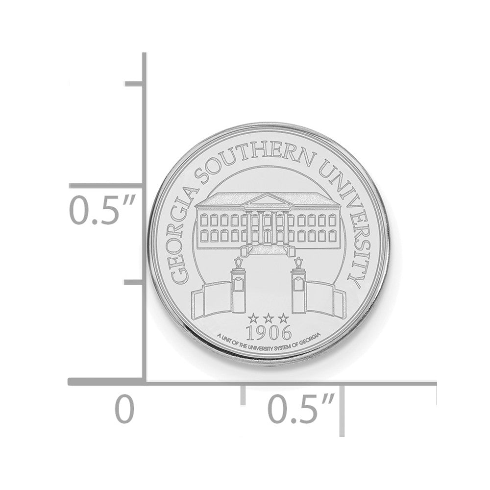 14K Weißgold Logoart Georgia Southern University Wappen Anstecknadel