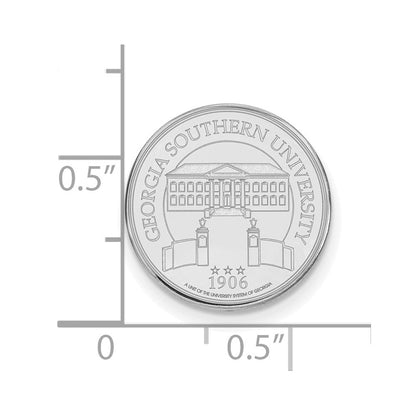14K Weißgold Logoart Georgia Southern University Wappen Anstecknadel