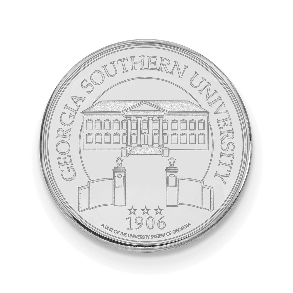 14K Weißgold Logoart Georgia Southern University Wappen Anstecknadel
