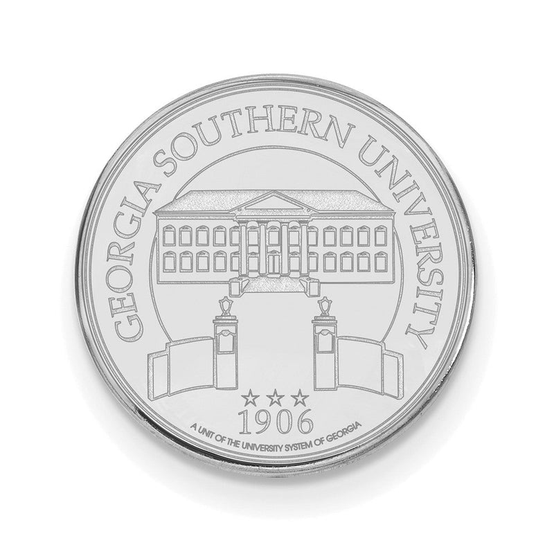 14K Weißgold Logoart Georgia Southern University Wappen Anstecknadel