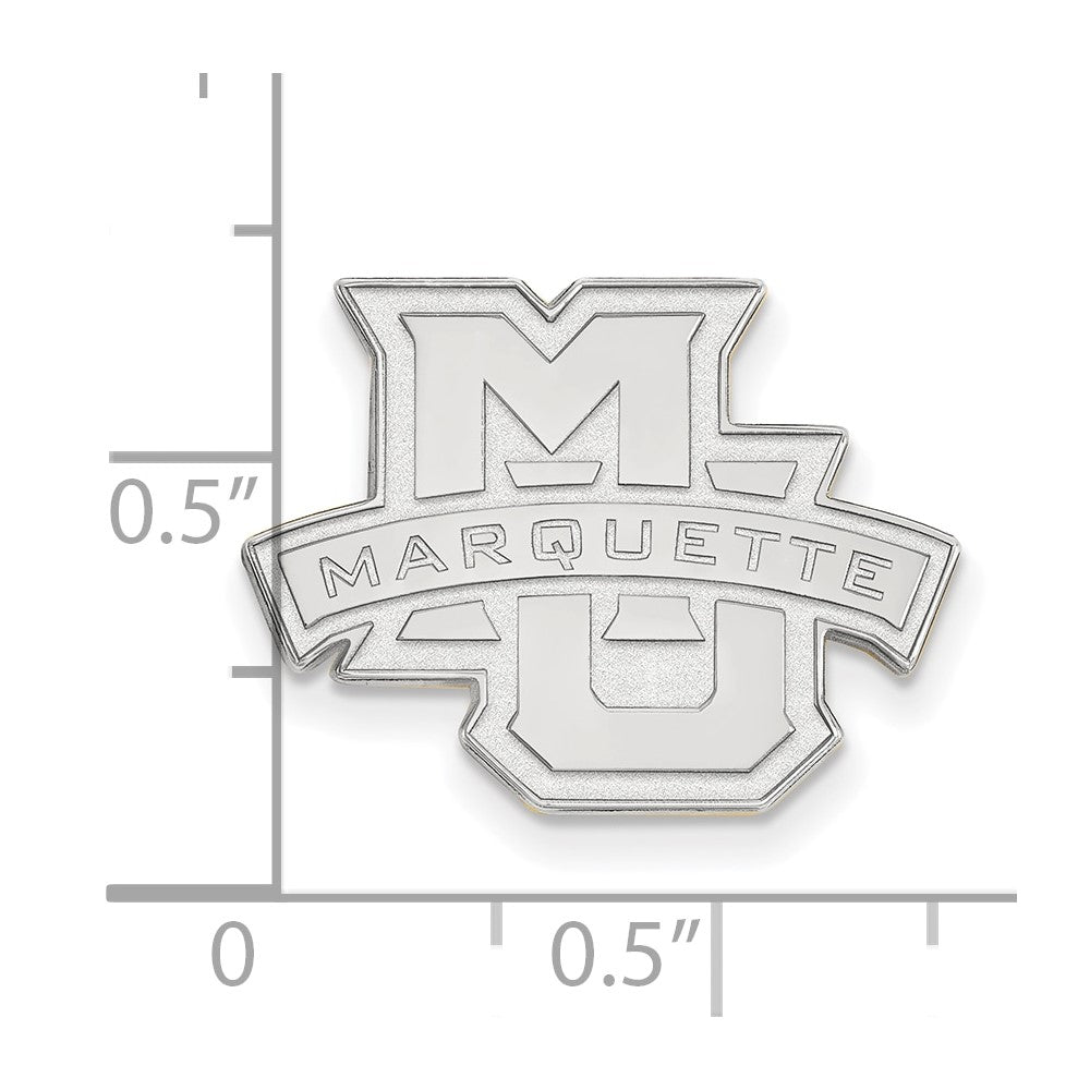 Sterlingsilber Rhodiniert Logoart Marquette University Anstecknadel
