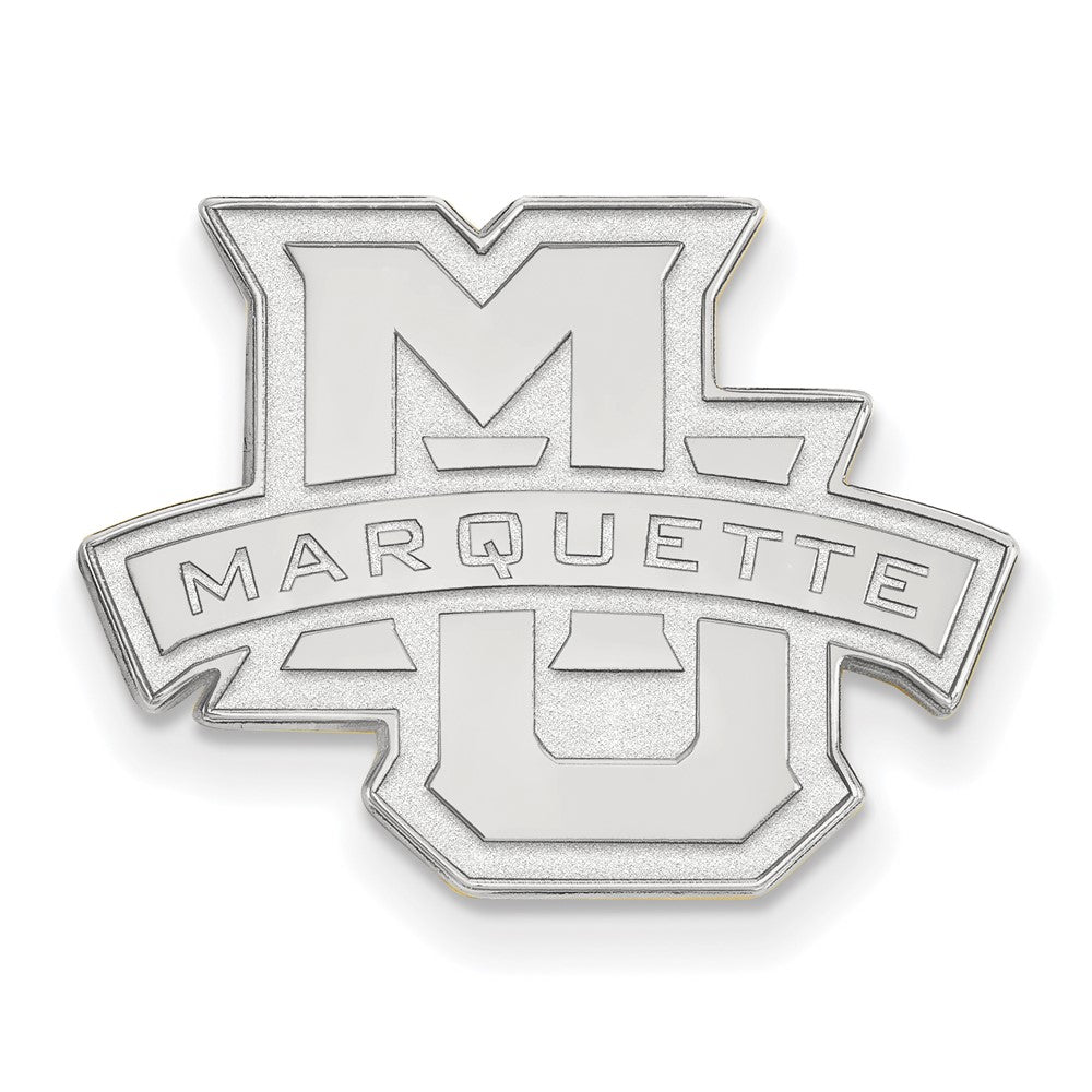 14K Weißgold Logoart Marquette University Anstecknadel