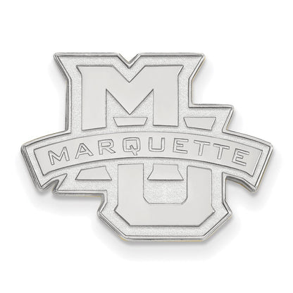14K Weißgold Logoart Marquette University Anstecknadel