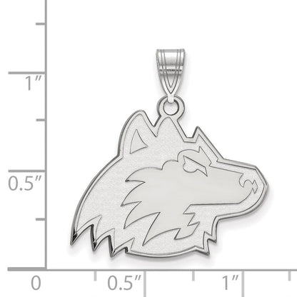 Sterlingsilber Rhodiniert Logoart Northern Illinois University Huskie Groß Anhänger
