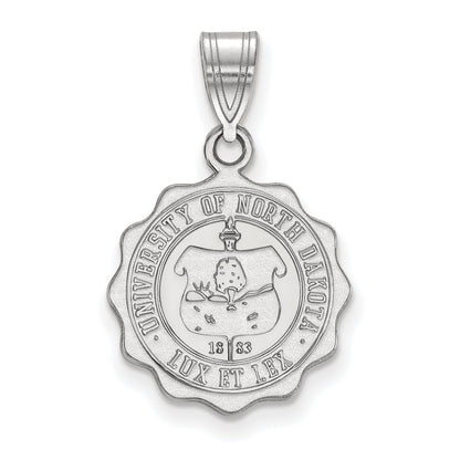 Sterlingsilber Rhodiniert Logoart University Of North Dakota Mittel Wappen Anhänger