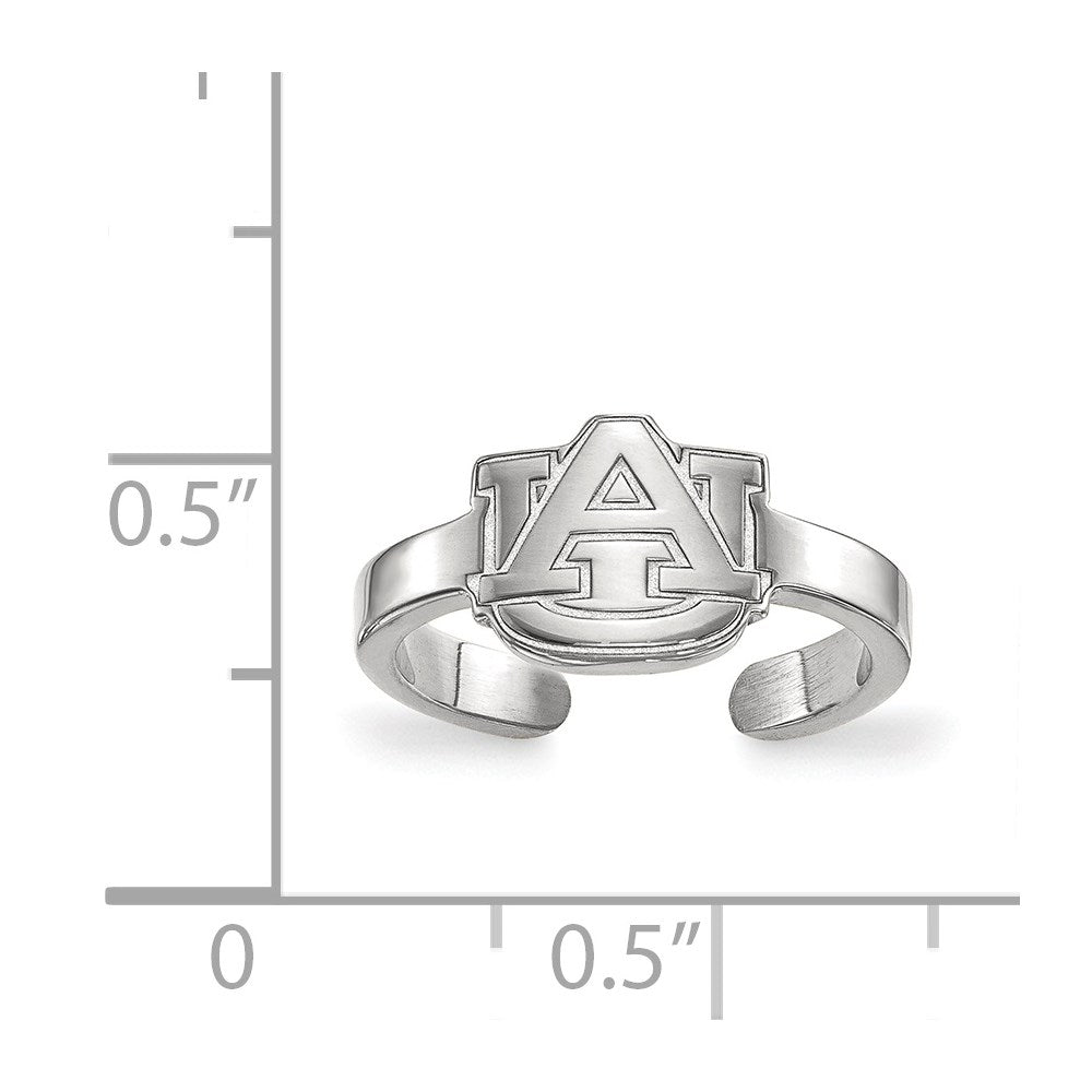 Sterlingsilber Rhodiniert Logoart Auburn University Zehenring